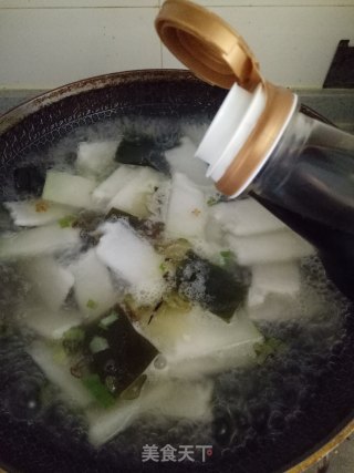 Stewed Tofu with Winter Melon and Kelp recipe