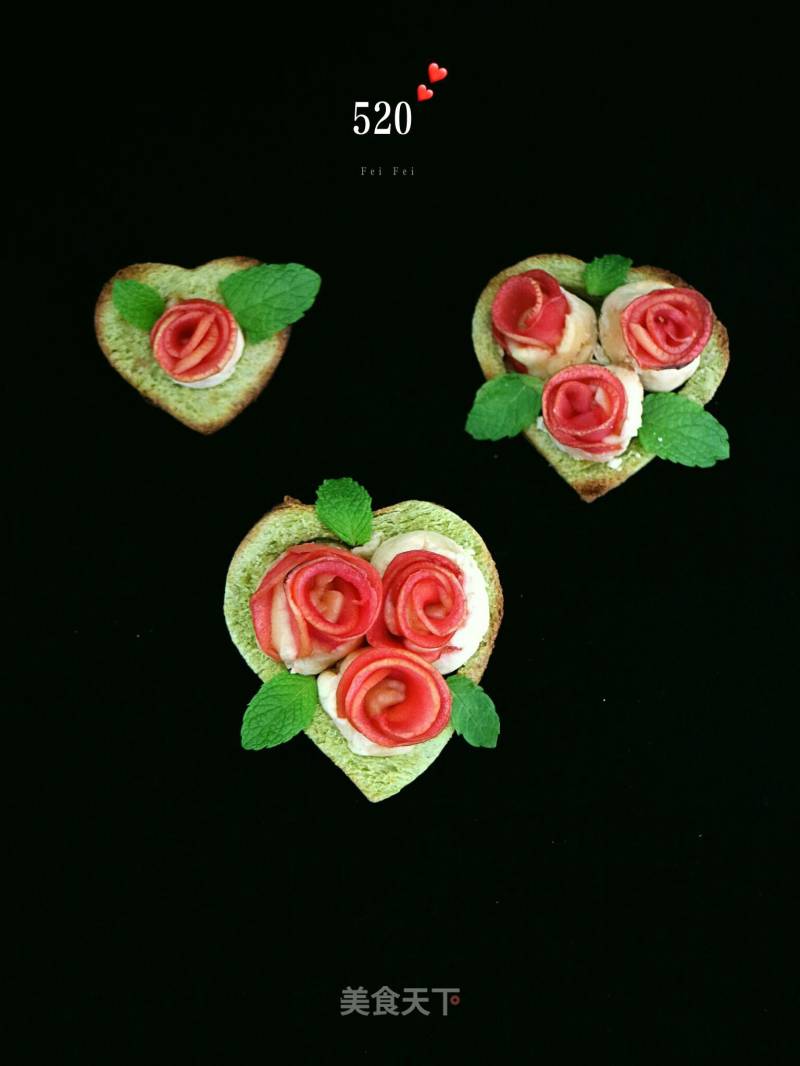 #the 4th Baking Contest and is Love to Eat Festival#toast Rose recipe