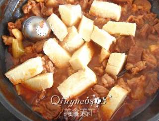 Beef Stew with Frozen Tofu recipe