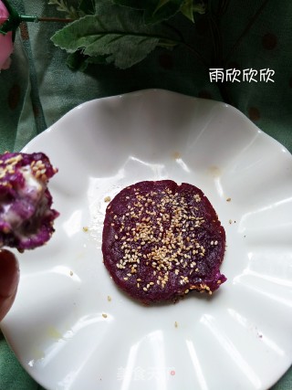 Purple Sweet Potato Glutinous Rice Cake recipe