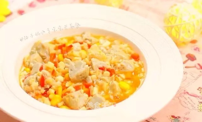 Egg, Tofu and Shrimp Soup—smoothing Q Bomb recipe