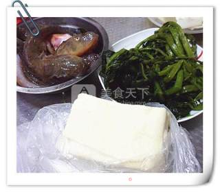 Stewed Tofu with Sea Catfish and Pickled Vegetables recipe