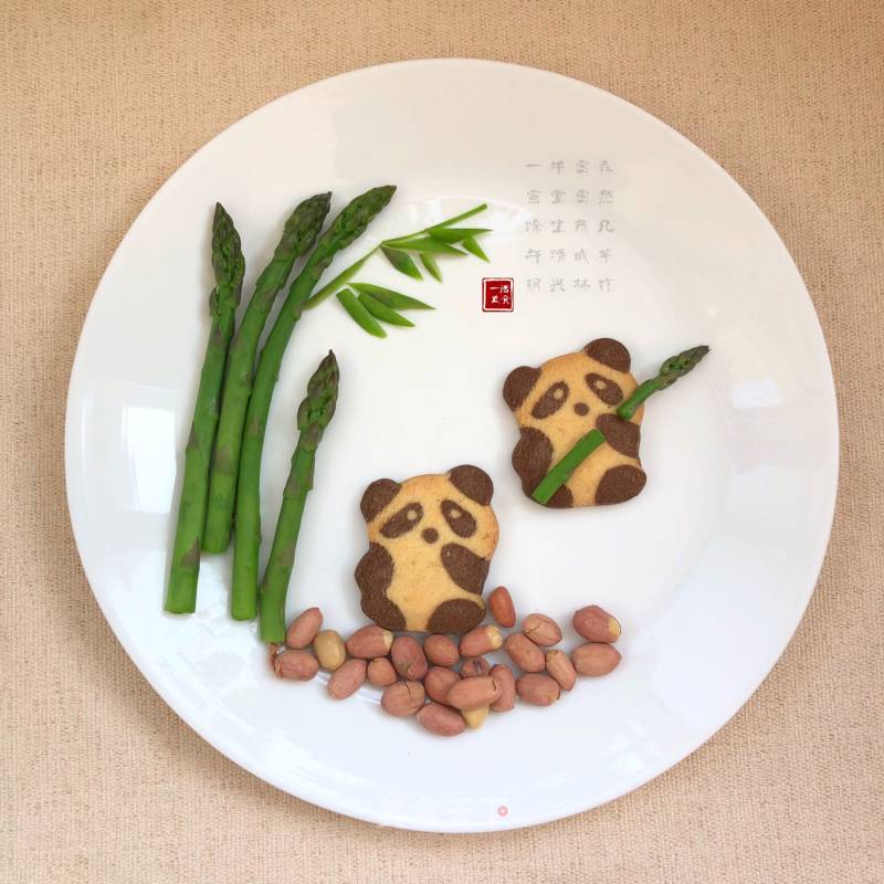 Cute Panda Dinner Plate Painting recipe