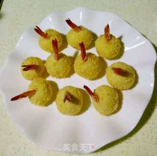 Golden Potato Shrimp Balls recipe