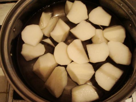 Radish Soup with Cured Duck Legs recipe