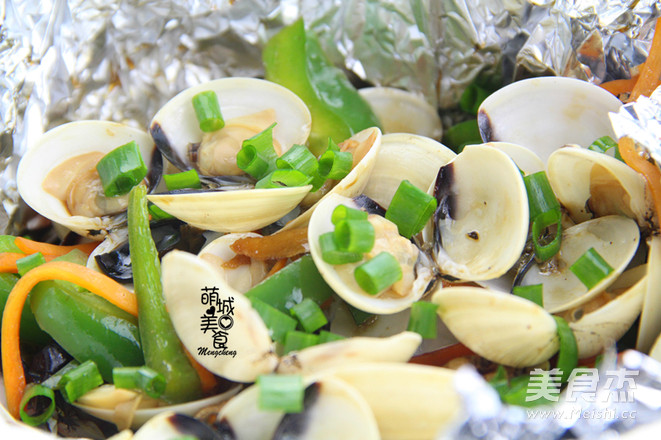 Baked White Scallops in Tin Foil recipe