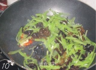 Fried Fungus with Lettuce recipe