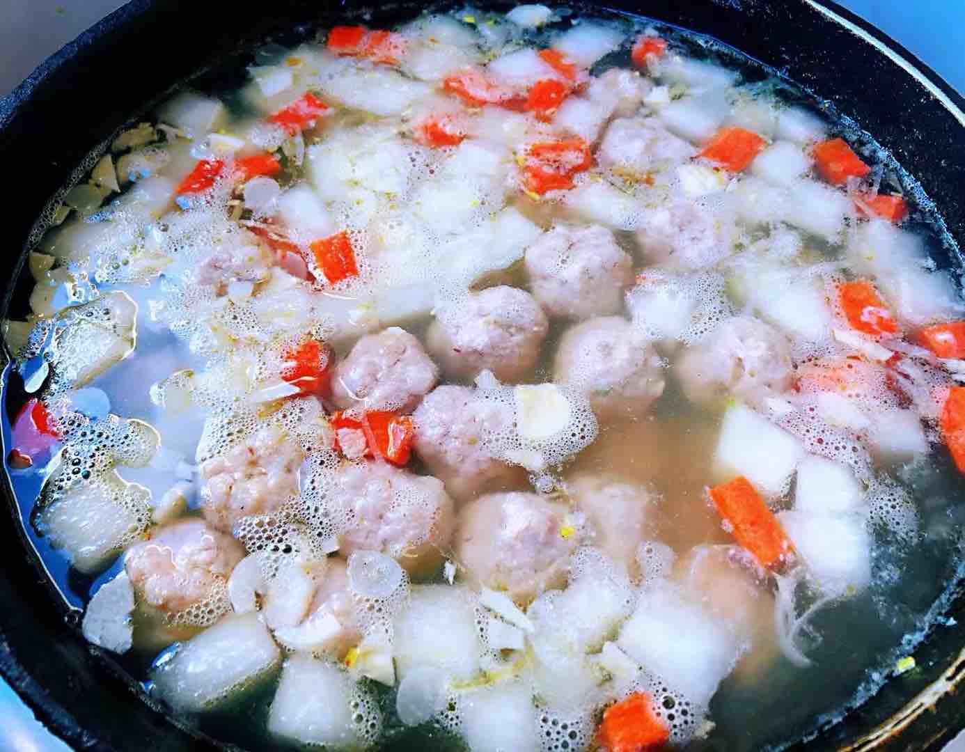 Winter Melon Carrot Meatball Soup recipe