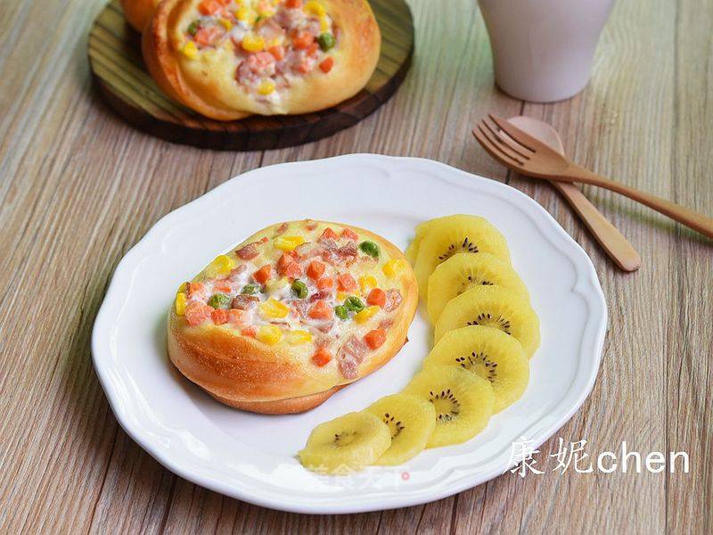 #aca烤明星大赛#salad Bacon Bread recipe