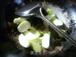 Black Fungus Fried Night Blossom recipe