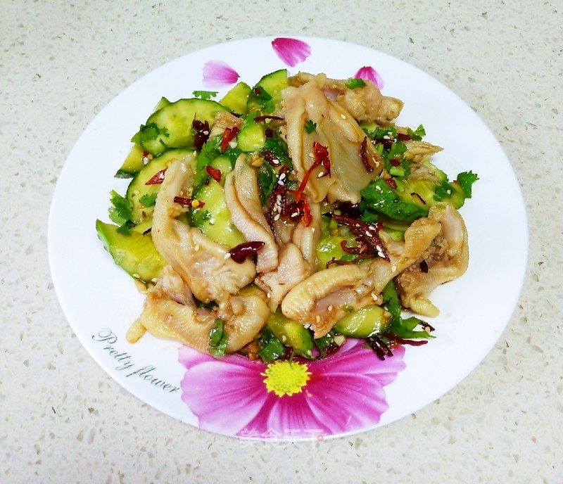 Duck Feet with Mustard and Cucumber recipe