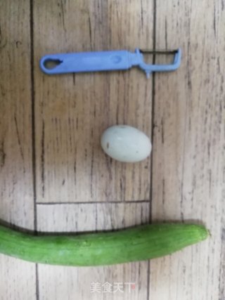 Loofah Duck Egg Soup recipe