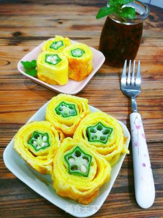 Okra Thick Egg Braised recipe
