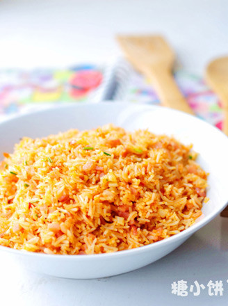 Garlic and Red Oil Fried Rice recipe