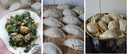 Steamed Dumplings with Haihong Radish Seedlings recipe