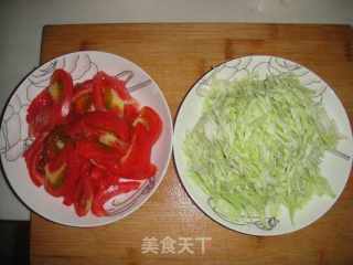 Stir-fried Cabbage with Tomatoes recipe
