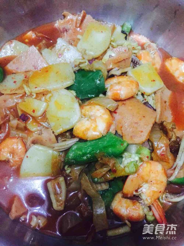 Korean Kimchi Seafood Pot recipe