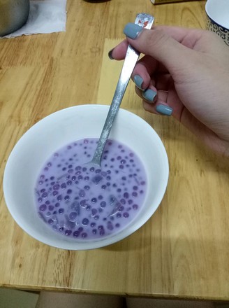 Coconut Milk Purple Sweet Potato Sago recipe