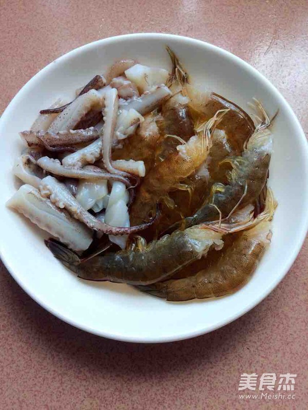 Shrimp and Squid Rice recipe
