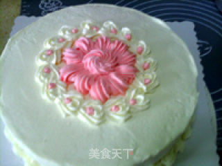 Decorated Cake: Pink Memory recipe