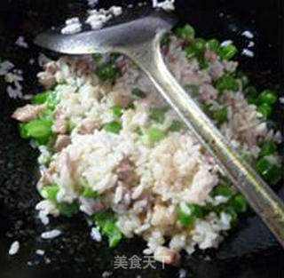 Fried Rice with Plum Beans and Diced Pork recipe