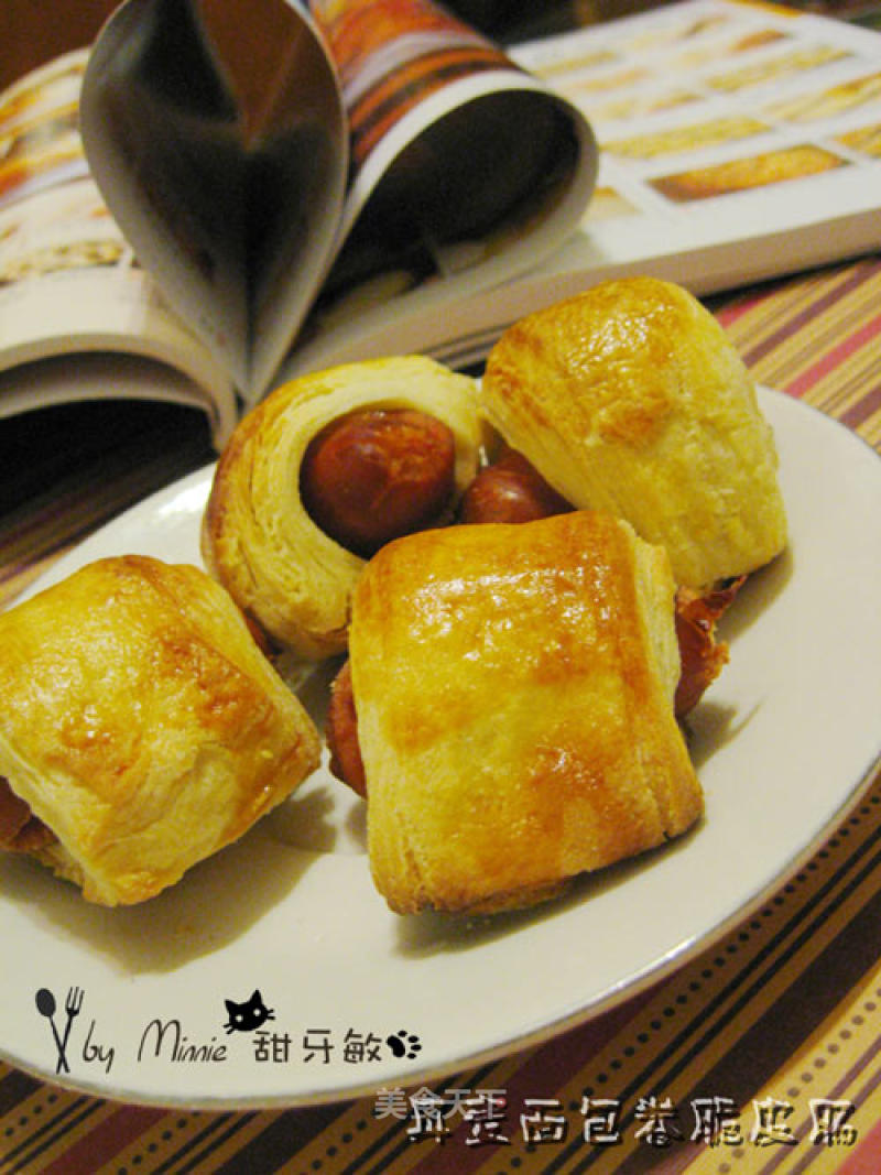 Danish Bread Roll Crispy Sausage recipe