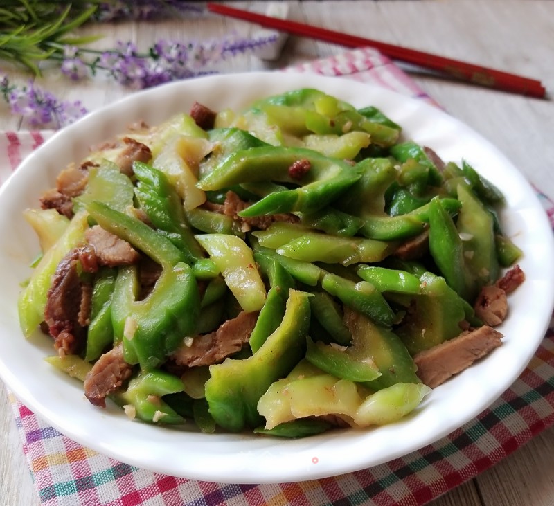 Char Siew and Stir-fried Bitter Gourd recipe