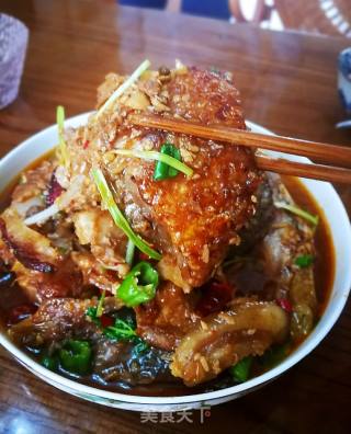 Pork Belly Stewed Fat Head Fish Head recipe