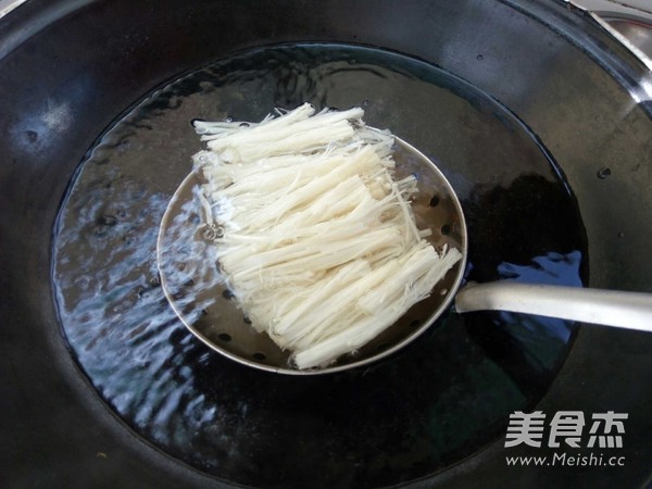 Fungus Enoki Mushroom with Cold Dressing recipe