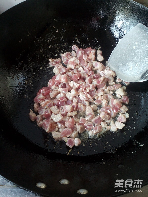 Stir-fried Small Tofu with Diced Pork recipe