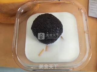 Mango White Snow Black Glutinous Rice Sweet and Sweet recipe