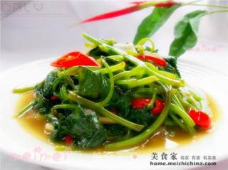 Home Cooking @@长寿菜~~ Stir-fried Sweet Potato Leaves recipe