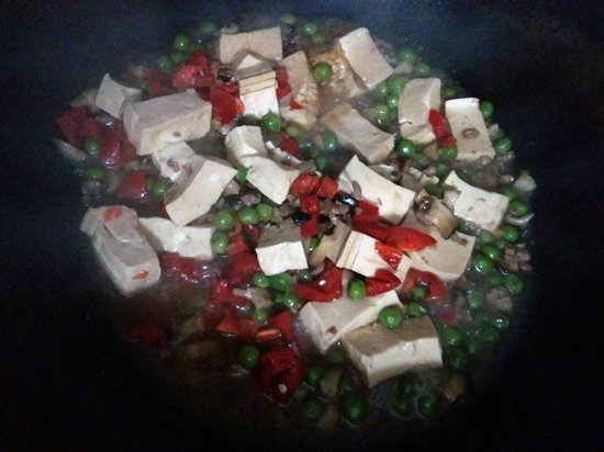 Braised Tofu with Minced Meat recipe