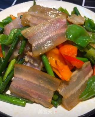 Stir-fried Bacon with Bell Pepper recipe