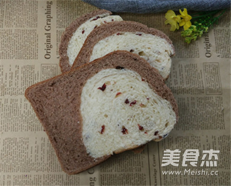 Cranberry Two-color Bread recipe
