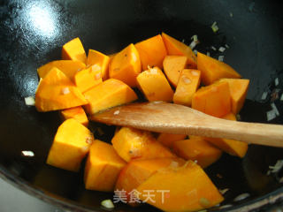 A Dish Inherited from Mother-pumpkin Thick Rice recipe