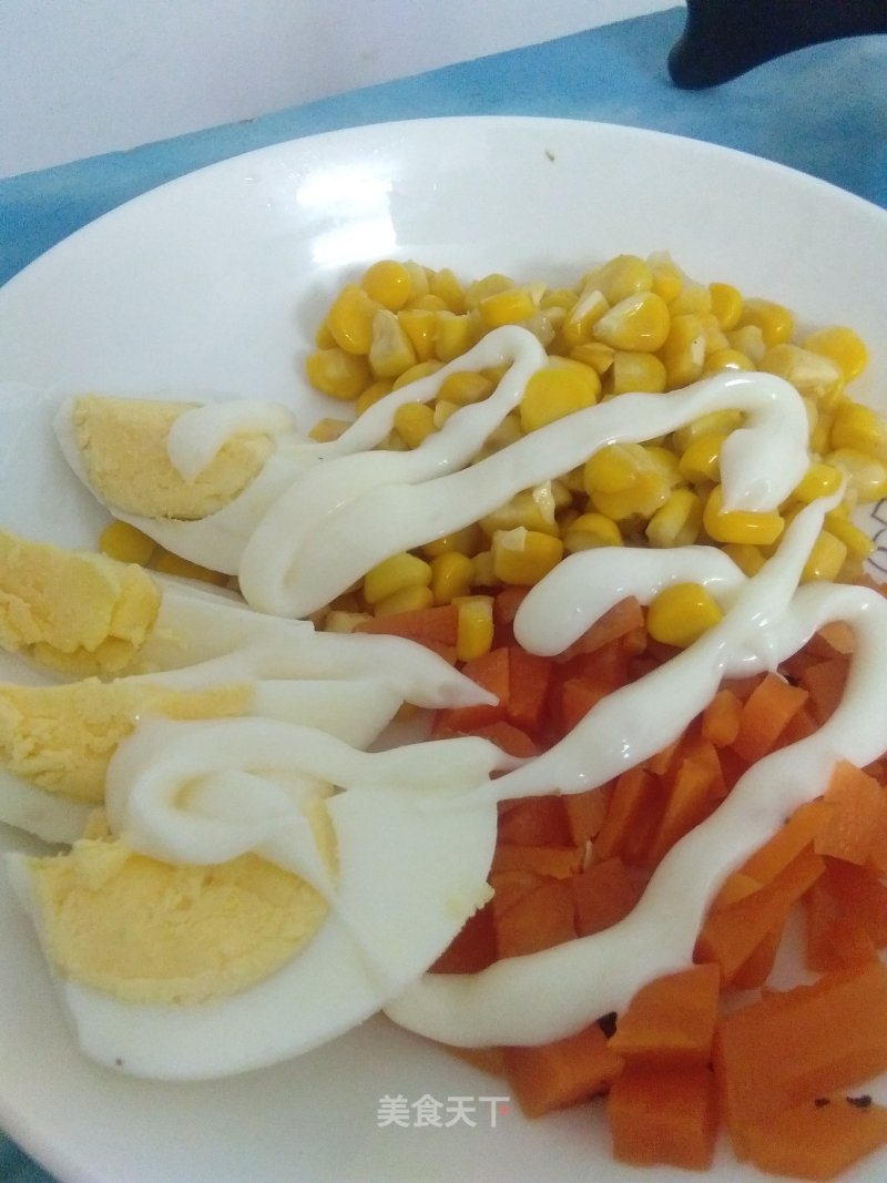 Egg Corn Radish Salad