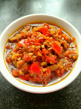 Beef Sauce with Chopped Pepper recipe