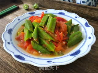 Okra Tomatoes recipe
