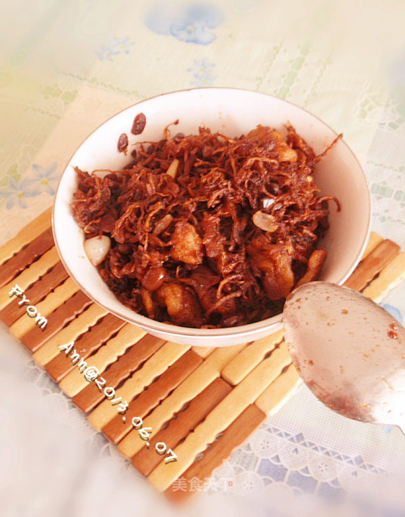 Shiitake Root + Fatty Pork = Delicious Meal
