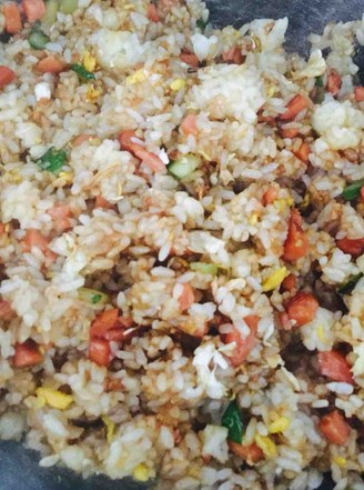 Homemade Soy Sauce Fried Rice recipe