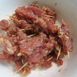 Roasted Toothpick Meat-------microwave Snack recipe