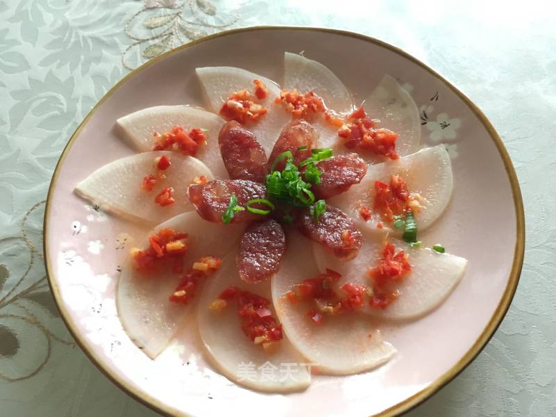 Steamed White Radish with Chinese Sausage recipe