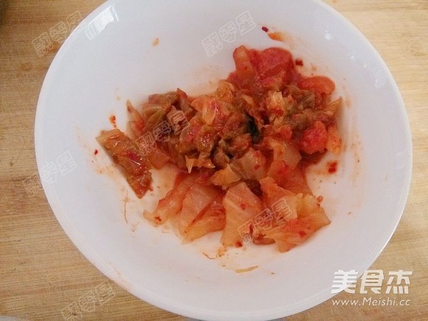 Scrambled Eggs with Kimchi recipe
