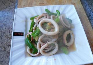 Green Pepper Squid Rings recipe