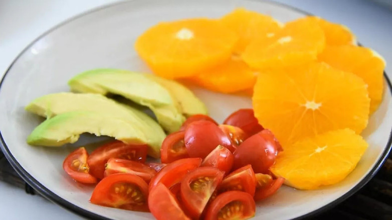 Colorful Fruit and Vegetable Salad recipe