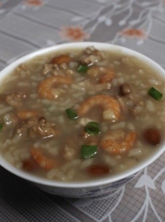 Shrimp Walnut Almond Porridge