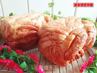 Braided Pork Floss Toast (one-time Fermentation) recipe