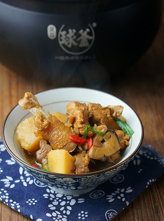 Stewed Chicken with Mushrooms and Potatoes