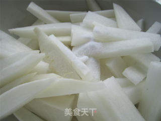 Hot and Sour Pickled Peppers are Refreshing White Radish! recipe